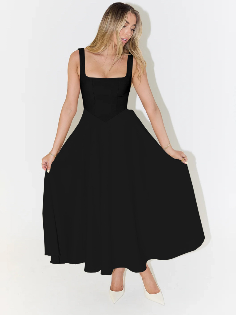LUMIÈRE D'OMBRE™ | ROBE LONGUE RAFFINÉE