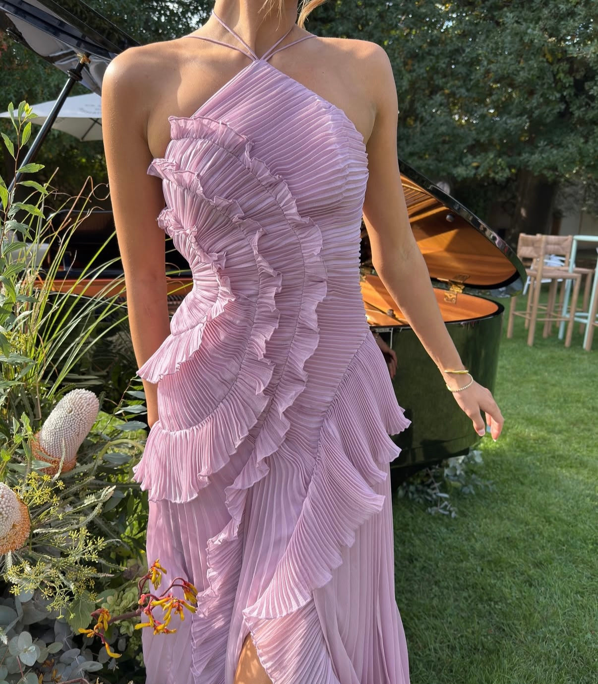 NUANCE LAVANDE™ | ROBE PLISSÉE DÉLICATE